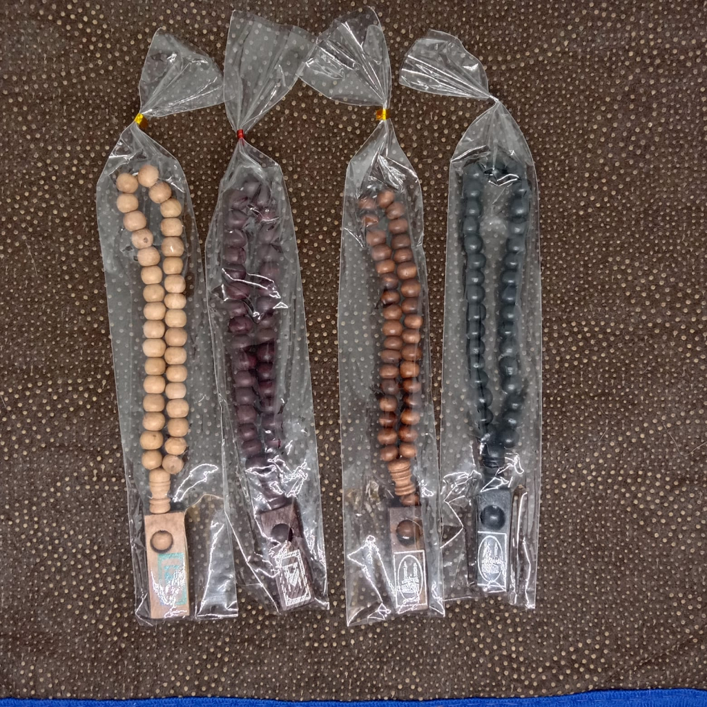 tasbih kayu 33 plat/ tasbih kayu murah satuan/ souvenir haji