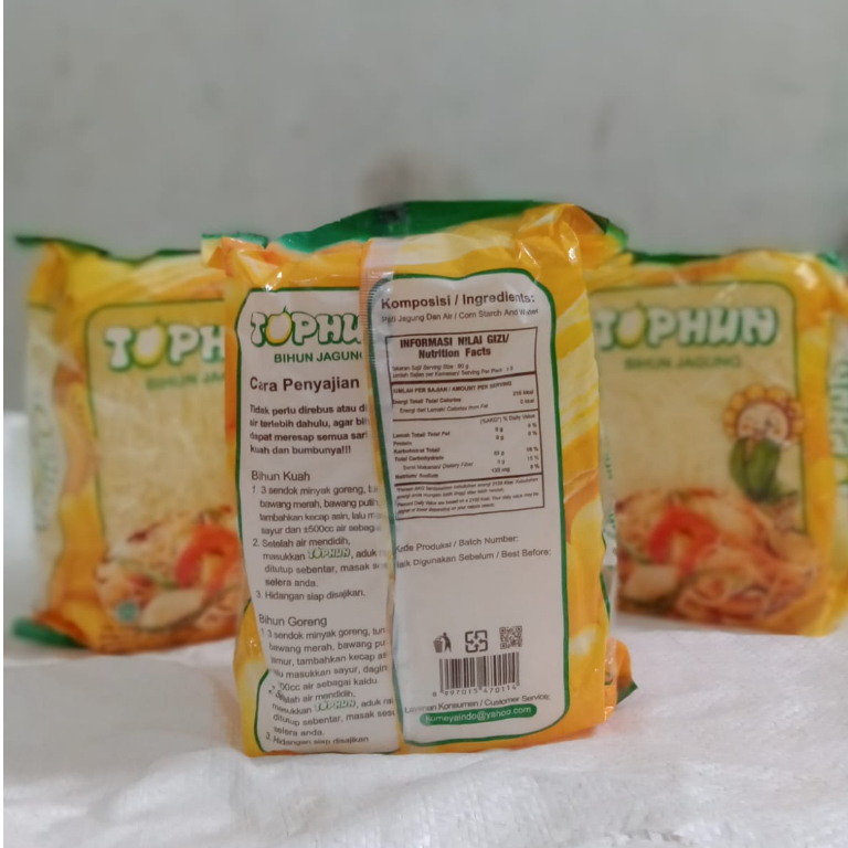 [Bal] Mi Bihun Soun Jagung Tophun Per Bal Isi 10 Pcs Isi/Pcs 325 gr - TH4