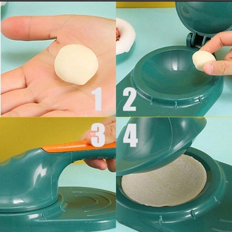 IKILOSHOP Press Dumpling Mold Alat Pres Manual Kulit Pangsit Pastel Gyoza Single Mold