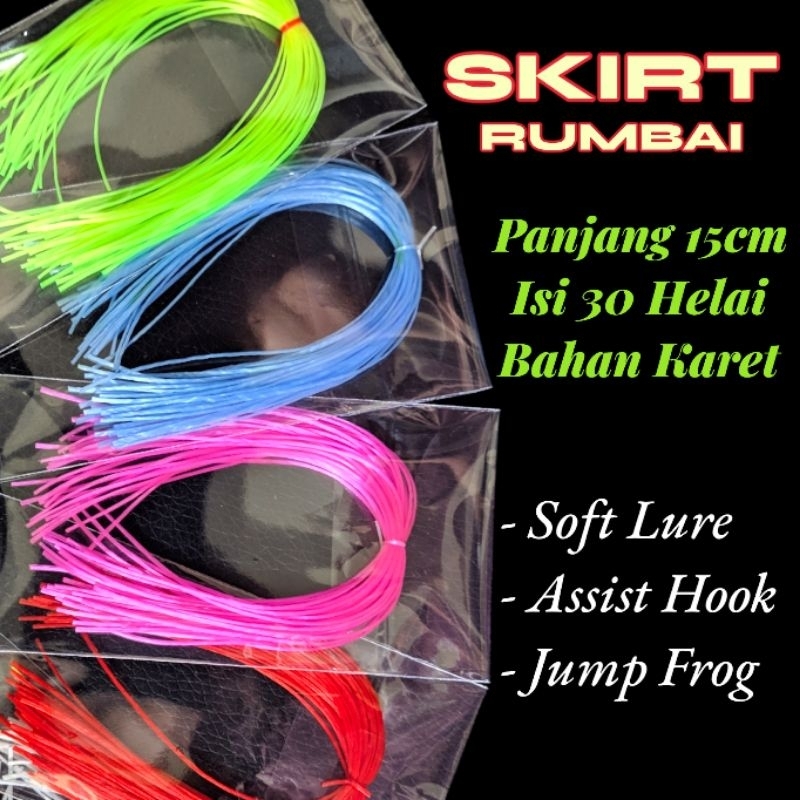 BARUNA - Skirt Rumbai Soft Lure Jump Frog Assist Hook