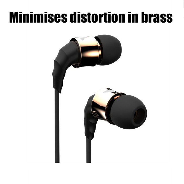 Dostyle Premium HiFi Earphone With Brass Housing HiFi Bass Headset