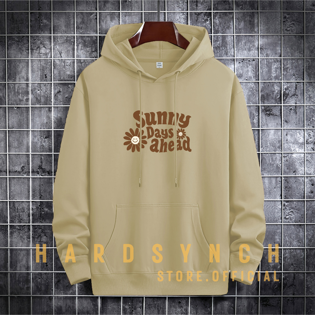 Sweater Hoodie Sunny Days Unisex ( Pria &amp; Wanita ) Premium Quality S-XXL Cotton Fleece / Hoodie Korean Style / Sweater Hoodie / Hoodie Polos / Hoodie Wanita / Hoodie Pria / Sweater Hoodie Distro Original ( SD 14 )