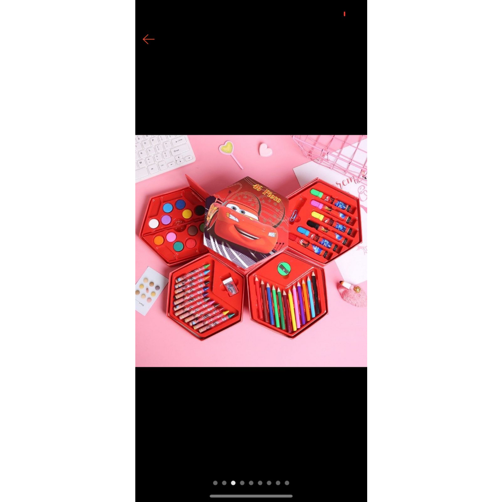 

Stasionary set anak Crayon set isi 46pcs set pensil warna