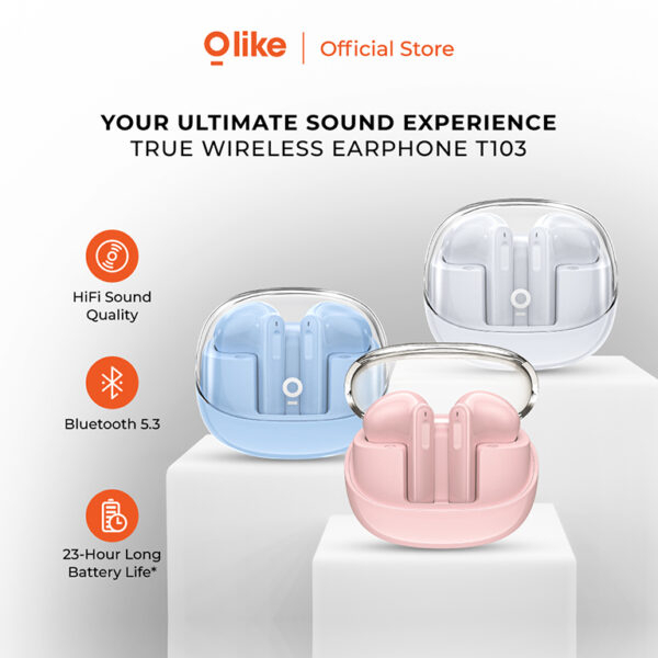 Olike T103 TWS Bluetooth 5.3  Earbuds Earphone - Garansi Resmi