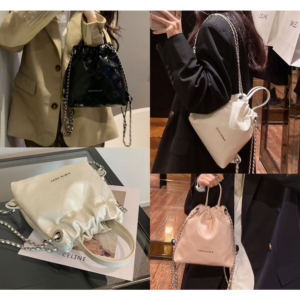 Tas Selempang Wanita Cewek Rantai Bag FT68 ukuran size 23.5 x 11 x 17 cm