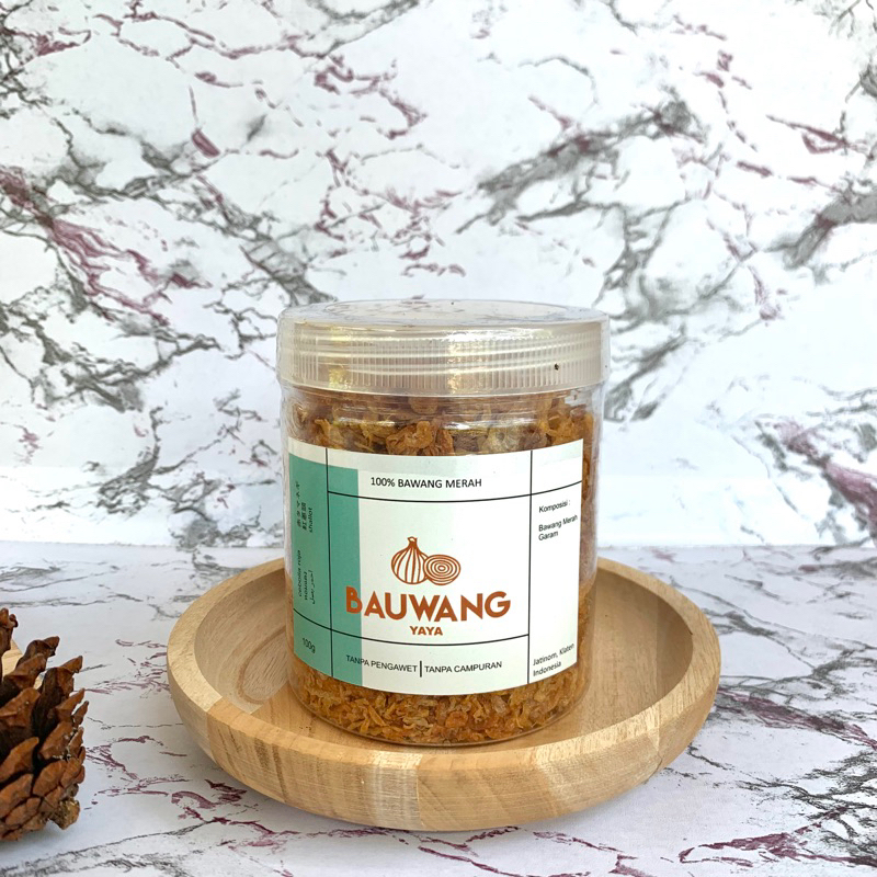 

BAWANG GORENG PREMIUM [BAUWANG YAYA 100gr] BAWANG MERAH / BRAMBANG ASLI TANPA CAMPURAN TEPUNG