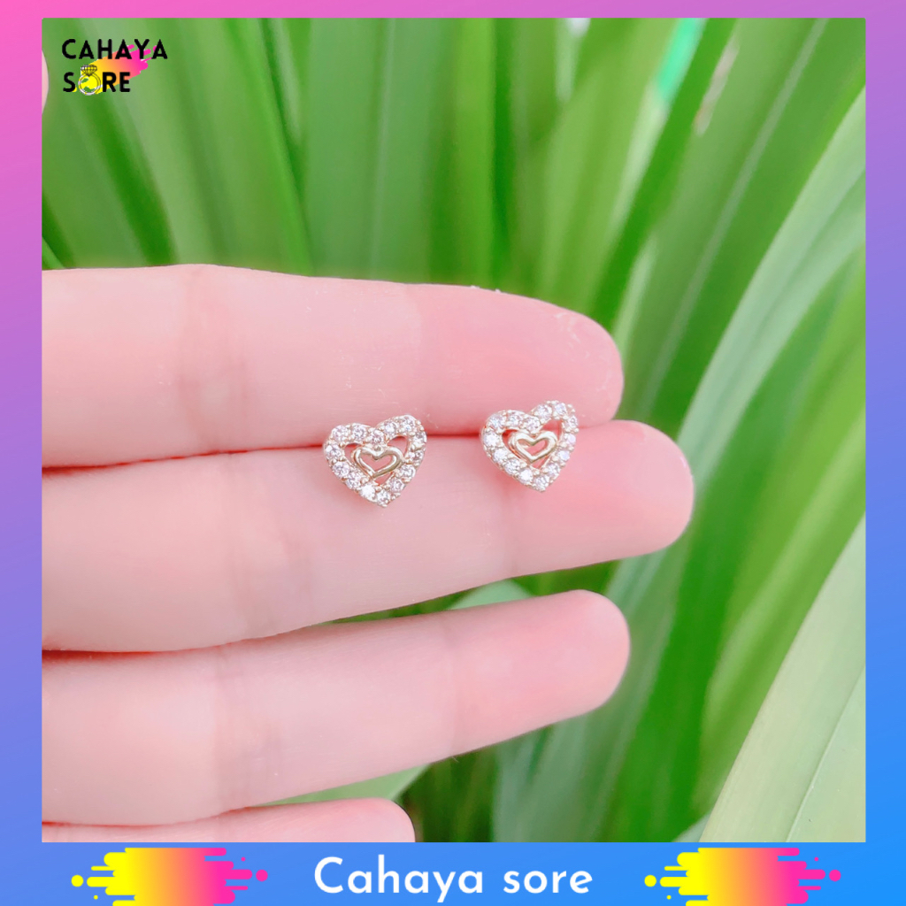 Anting Xuping Gold Anting Dewasa Model Tusuk Permata Mawar AD04