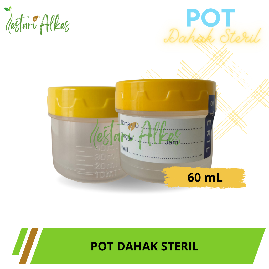 Pot Dahak Steril 60 cc / Sterile Container