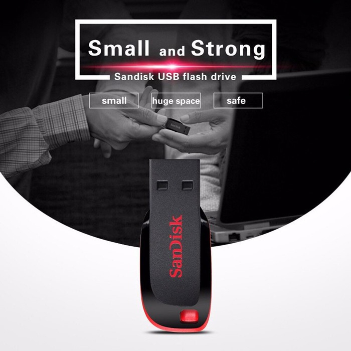 Flashdisk 64gb Sandisk Cruzer Blade Original