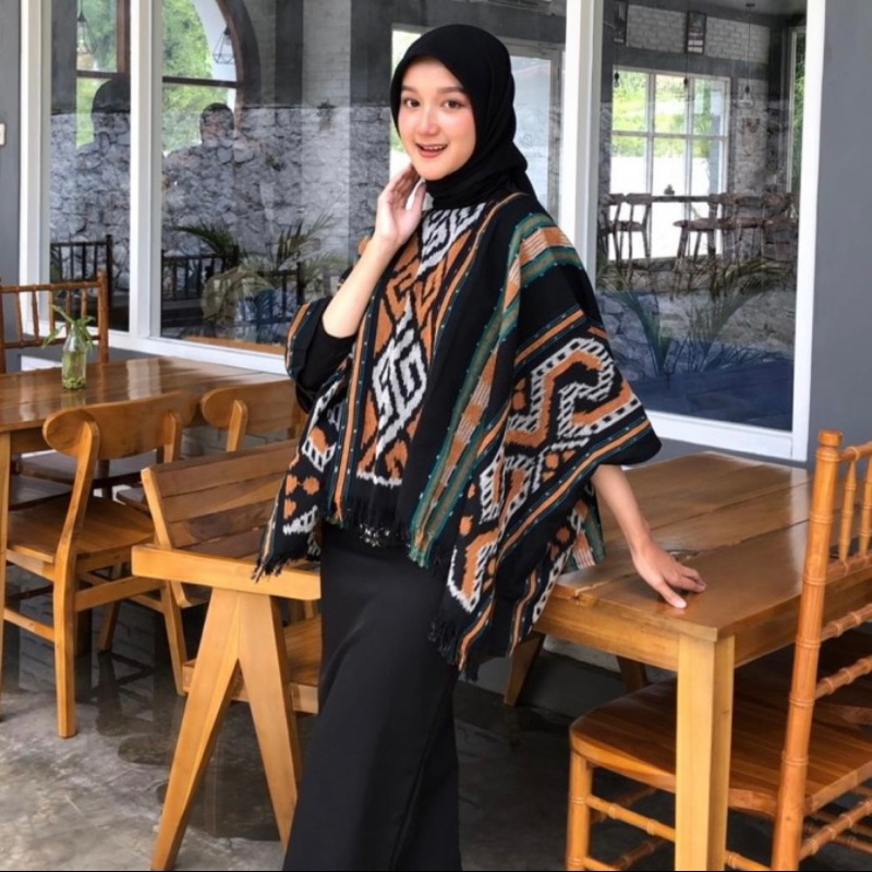 blus tenun wanita etnik terbaru