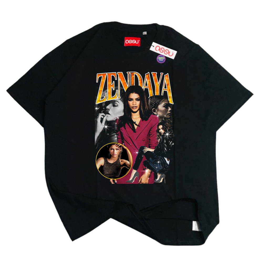 [HOT] OSSU TSHIRT ZENDAYA VINTAGE BLACK WASHED
