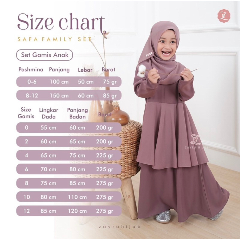 GAMIS ZAYRA HIJAB SAFA DRESS BY ZAYRA HIJAB