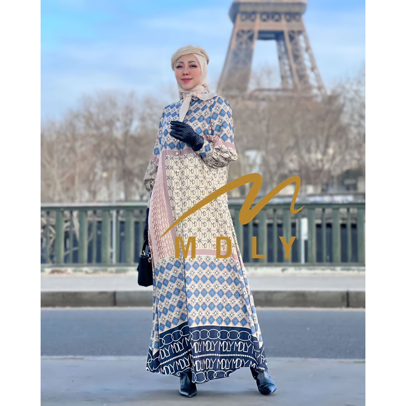 Marvella Monogram Dress by Mdly