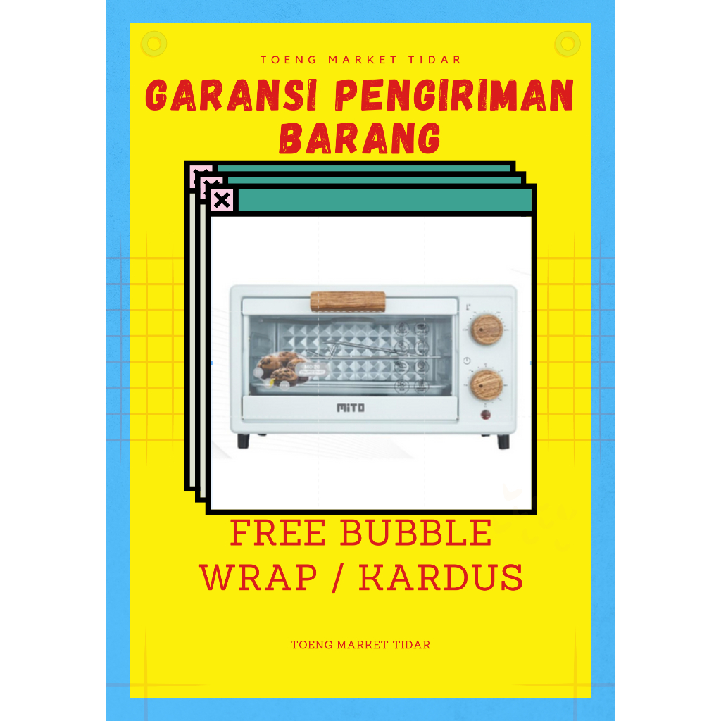 OVEN 11LT MO-20 WOOD BACKLITE WHITE MITO / OVEN LISTRIK MITO