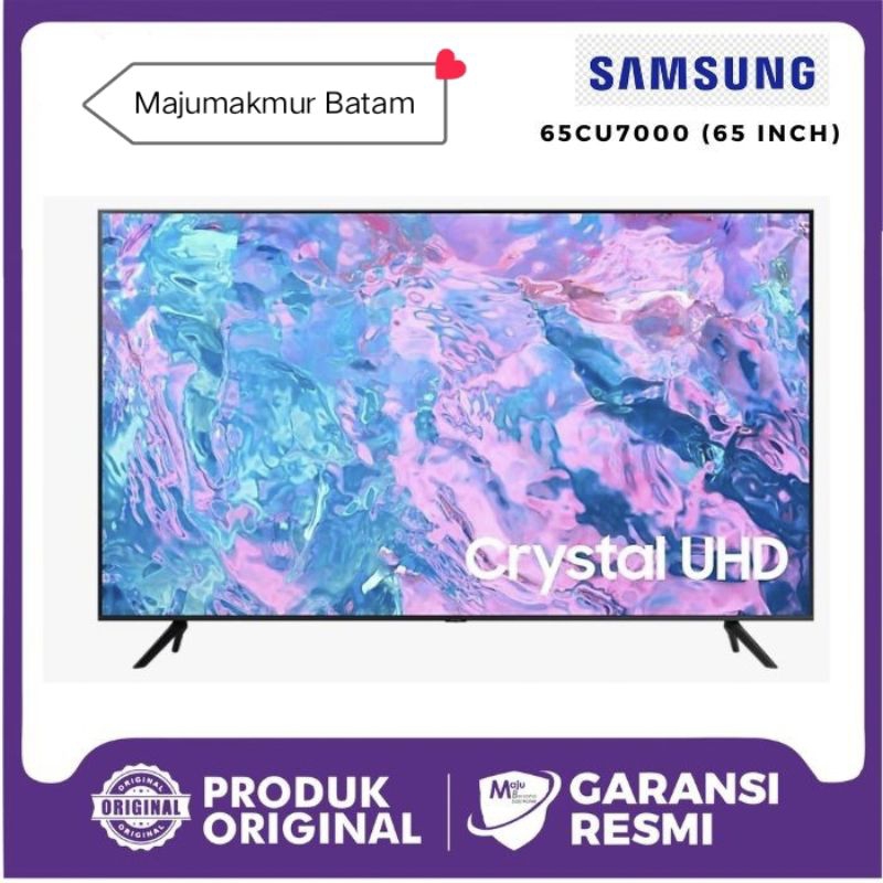SAMSUNG SMART TV 4K UHD 65 INCH 65CU7000 GARANSI RESMI