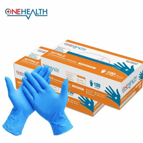 Sarung Tangan Nitril warna / Handscoon Nitrile Onehealth PerPasang(ECERAN)