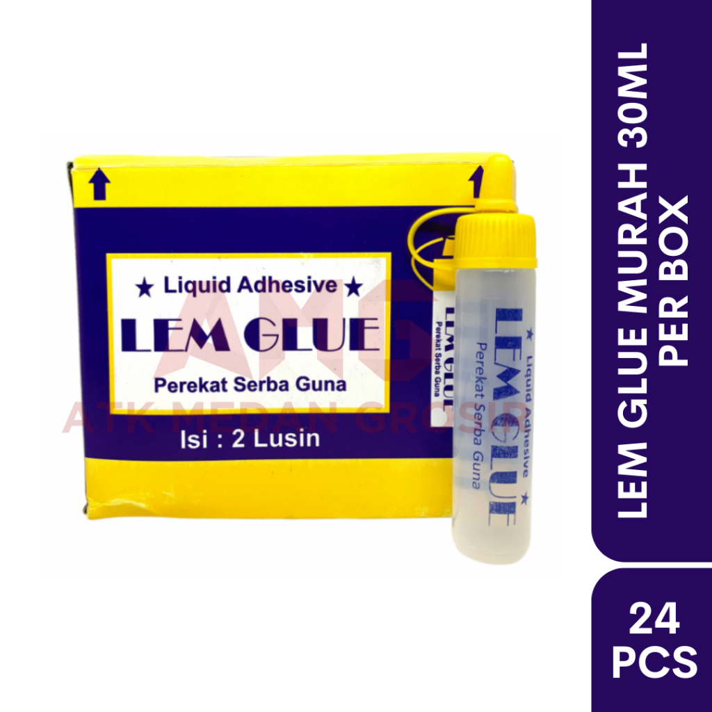 

LEM GLUE BOTOL KECIL PER KOTAK ISI 24PCS 30GR