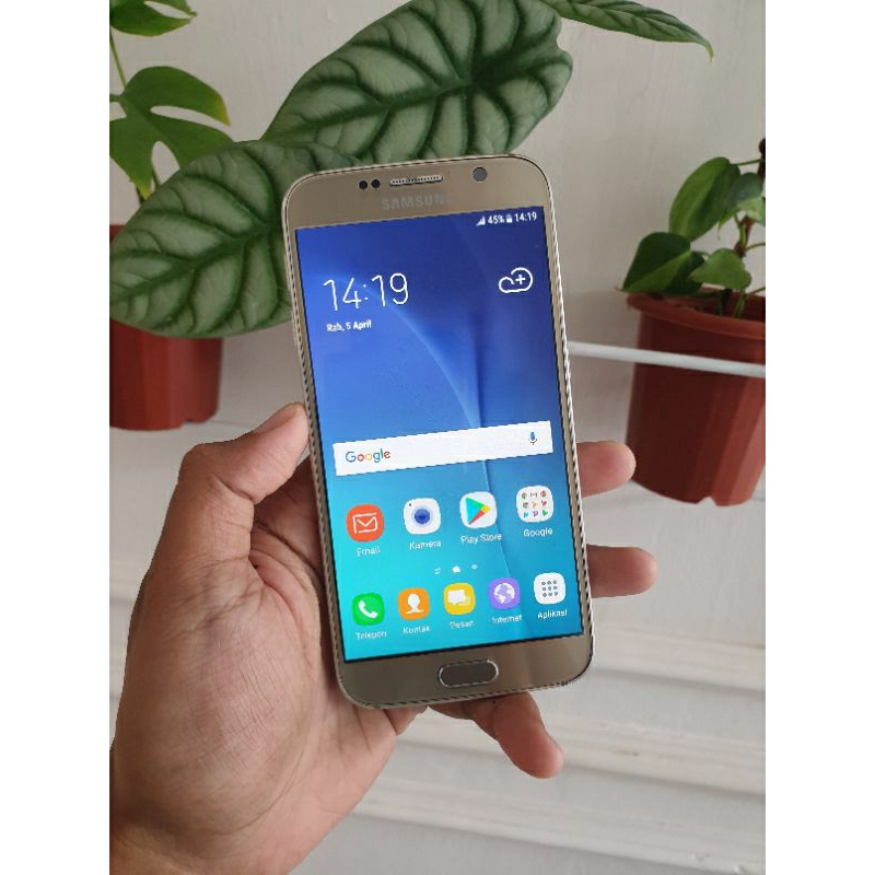 Handphone Hp Samsung Galaxy S6 3/32 Second Seken Bekas Murah