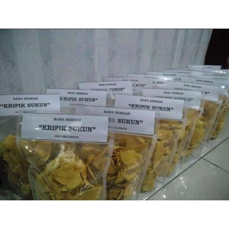 

KRIPIK SUKUN NAWA BAROKAH 200g , enak renyah gurih sedap mantap