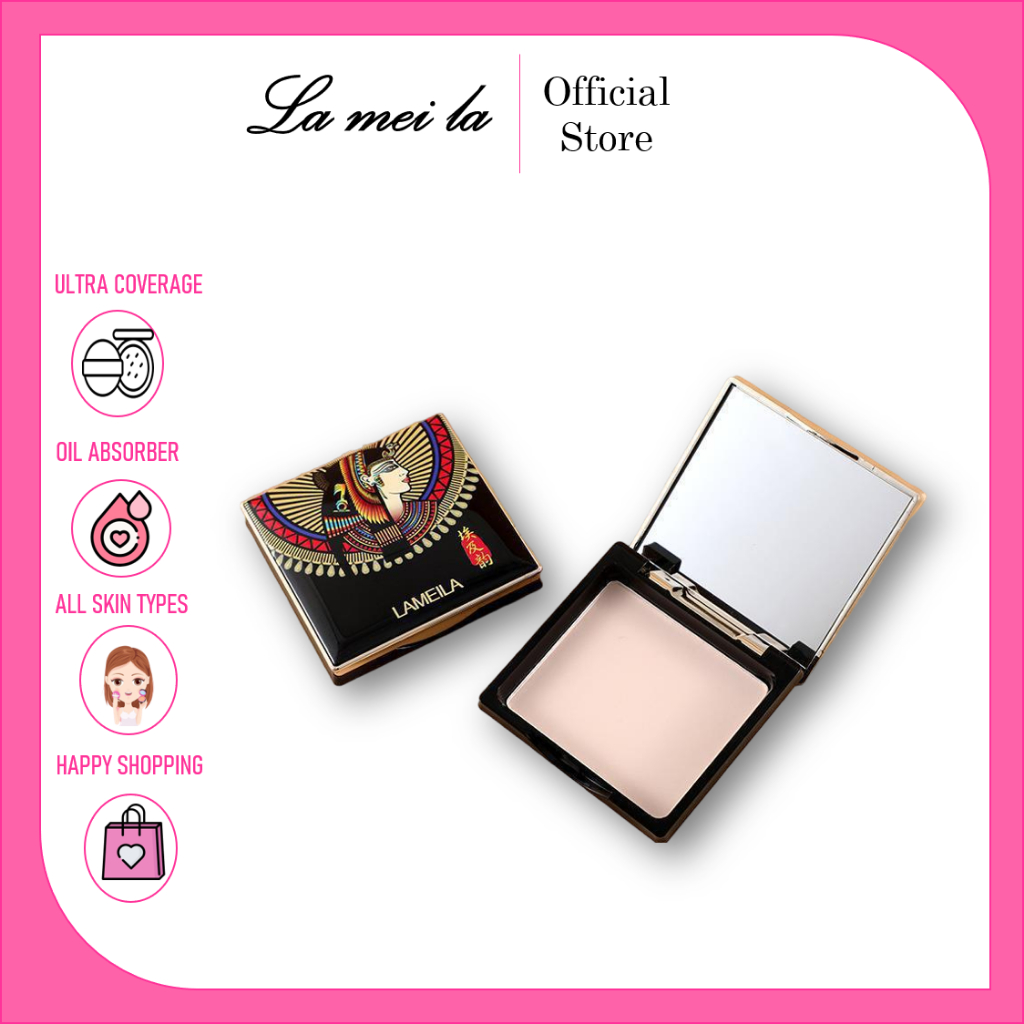 Lameila Mystery Egypt Whitening Pressed Powder Waterproof Oil Control Concealer Powder LM-5083