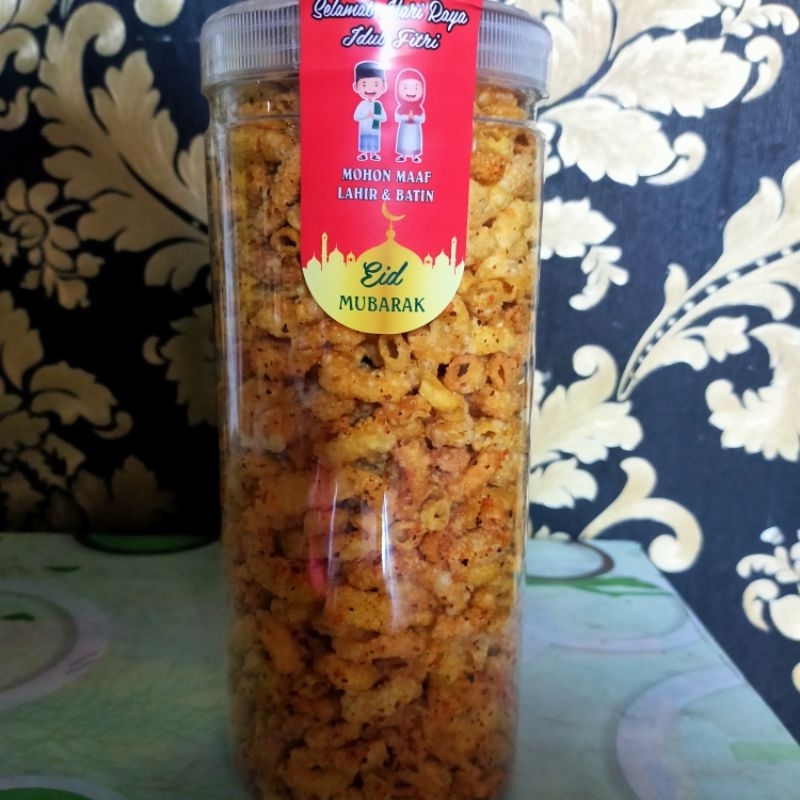 

Camilan Makaroni / camilan Makaroni Ringan toples besar