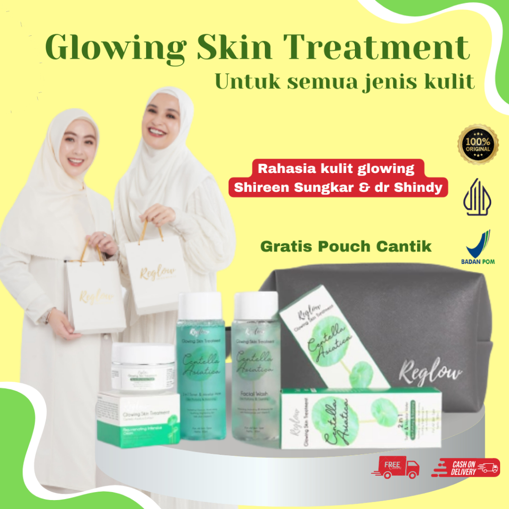 Paket basic skincare reglow untuk kulit kusam dan flek hitam by dr shindy
