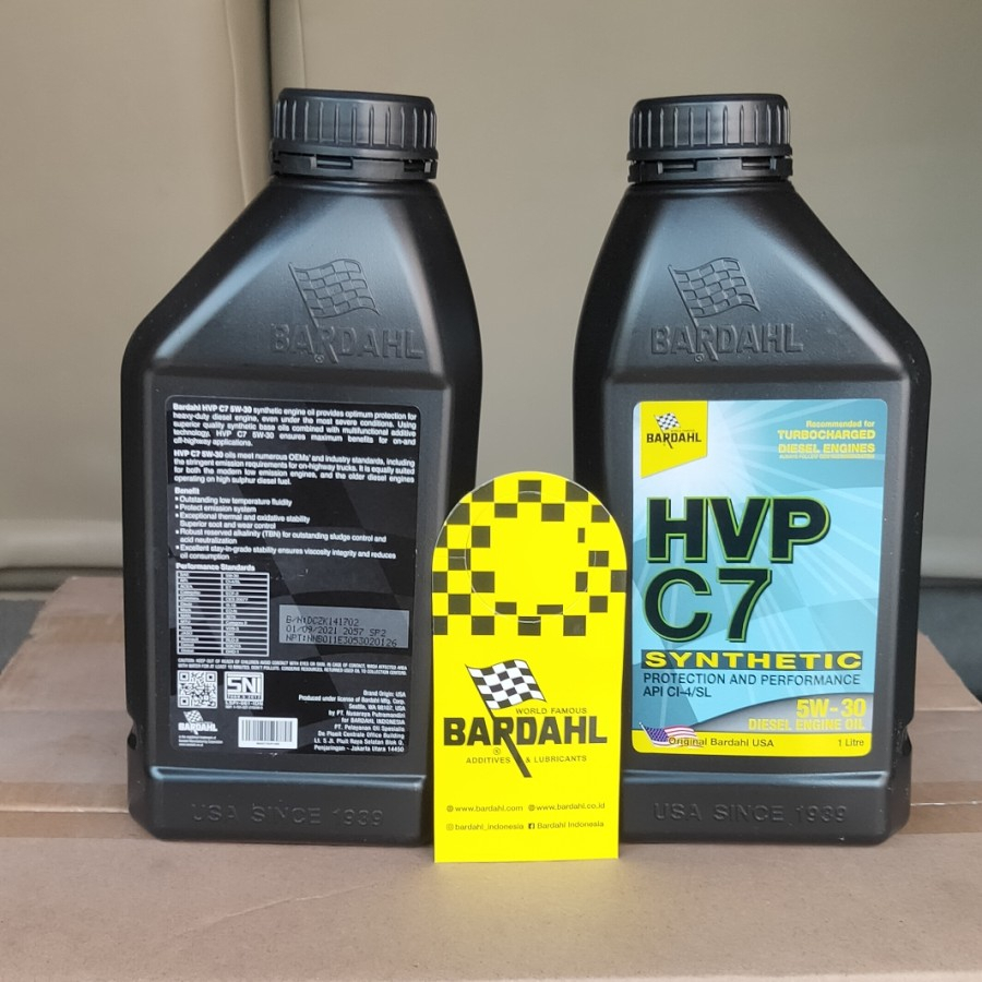 Bardahl 5w30 5w-30 HVP C7 API CI-4 Diesel Oil