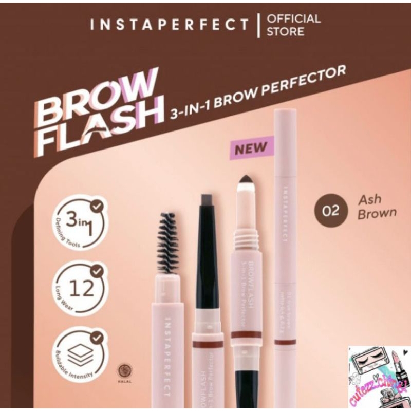 ☃️Cutezz_Ching1☃️Wardah Instaperfect Browflash 3 in 1 Brow Perfector