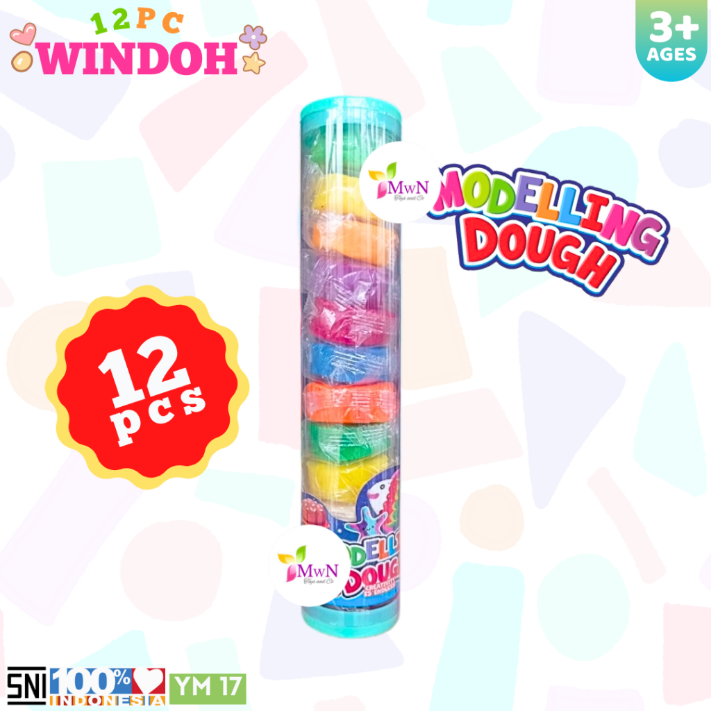 MWN Mainan Windoh Modelling Dough isi 12pcs YM17