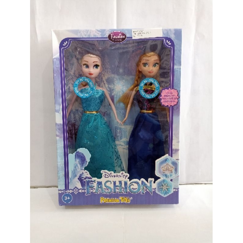 Mainan Boneka Forzen / Mainan Anak Perempuan Boneka Elsa Anna Set 2 pcs / Mainan Boneka Frozen Elsa 