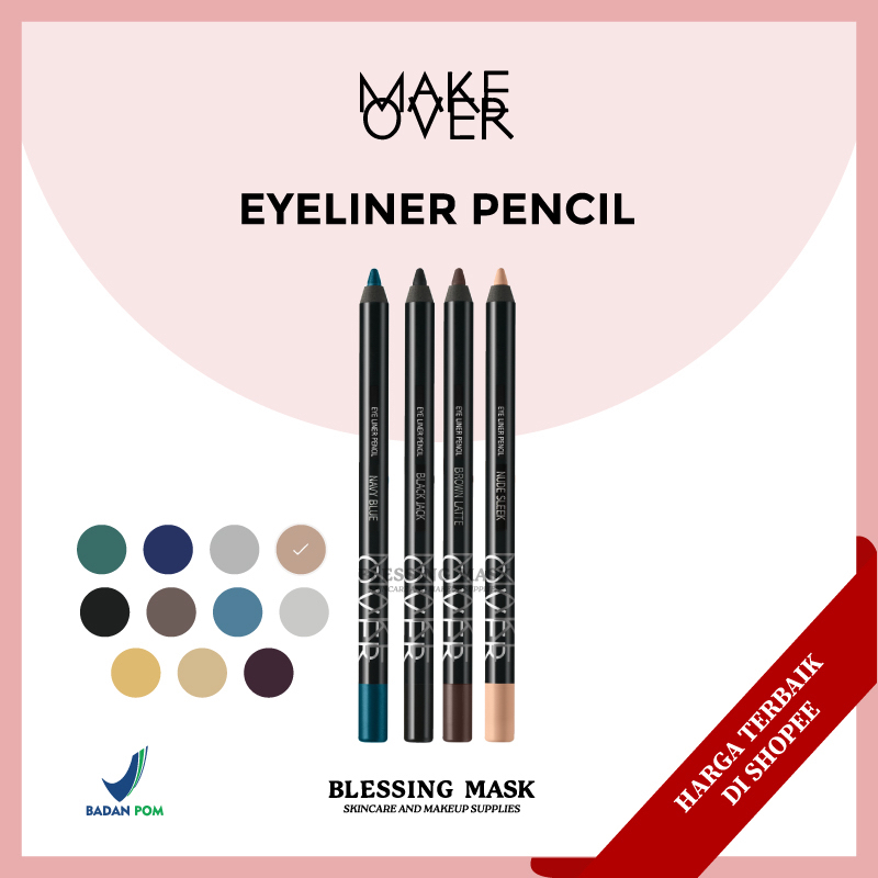 MAKE OVER Eye Liner Pencil | MakeOver Waterproof Eyeliner Pensil