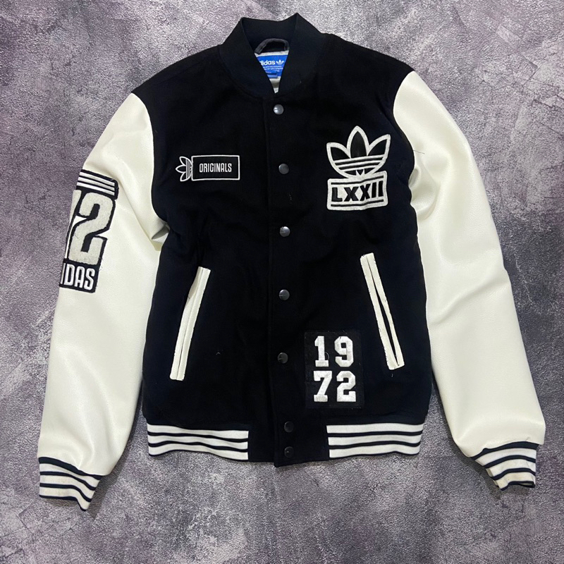 varsity leather adidas varsity adidas varsity jacket leather adidas second