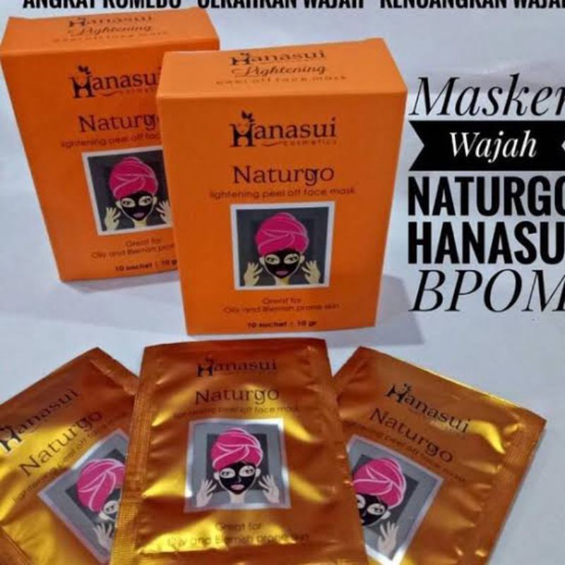 Hanasui Naturgo Masker Lumpur Wajah 5pcs - Warna Putih