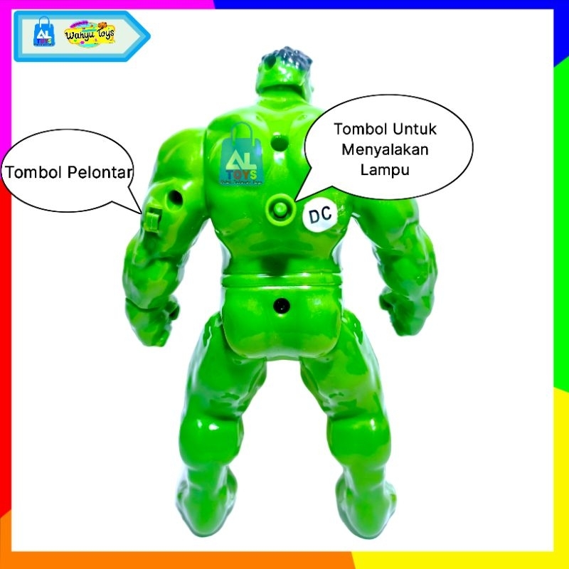 MAINAN FIGUR ROBOT HULK THANOS AVENGERS TOYS LED &amp; TANGAN BISA DI LONTARKAN MAINAN ANAK MURAH 1155AB