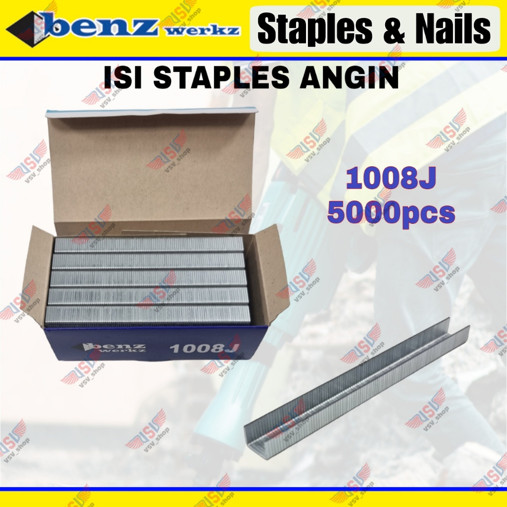 ISI Staples Angin 1008J Air Nailer 1008 J Isi Paku tembak Staples