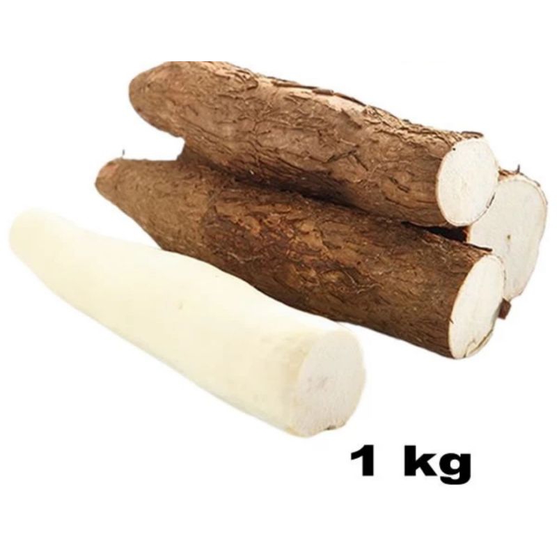 

singkong kupas 1 kg