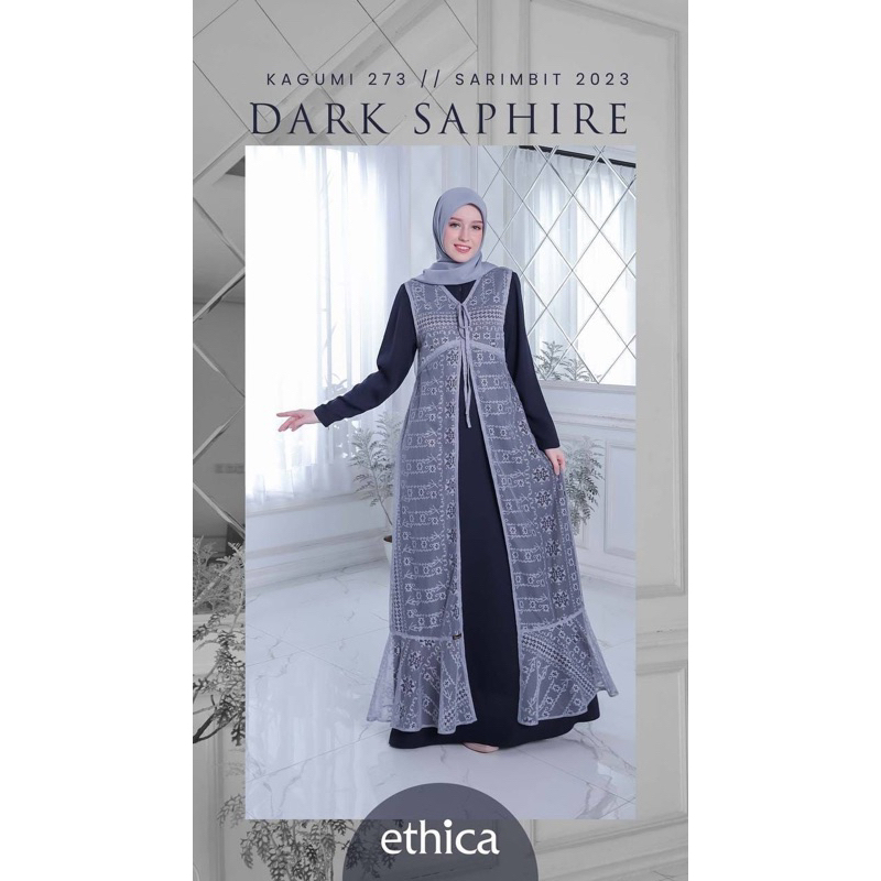 Gamis kagumi 273 Dark Saphire size L Ethica