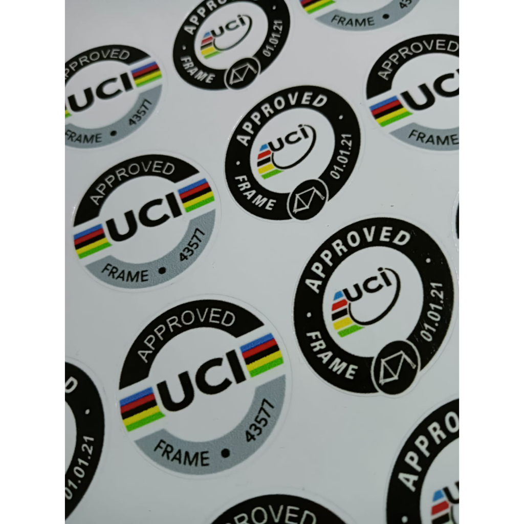 Stiker UCI sticker SEPEDA ROADBIKE MTB