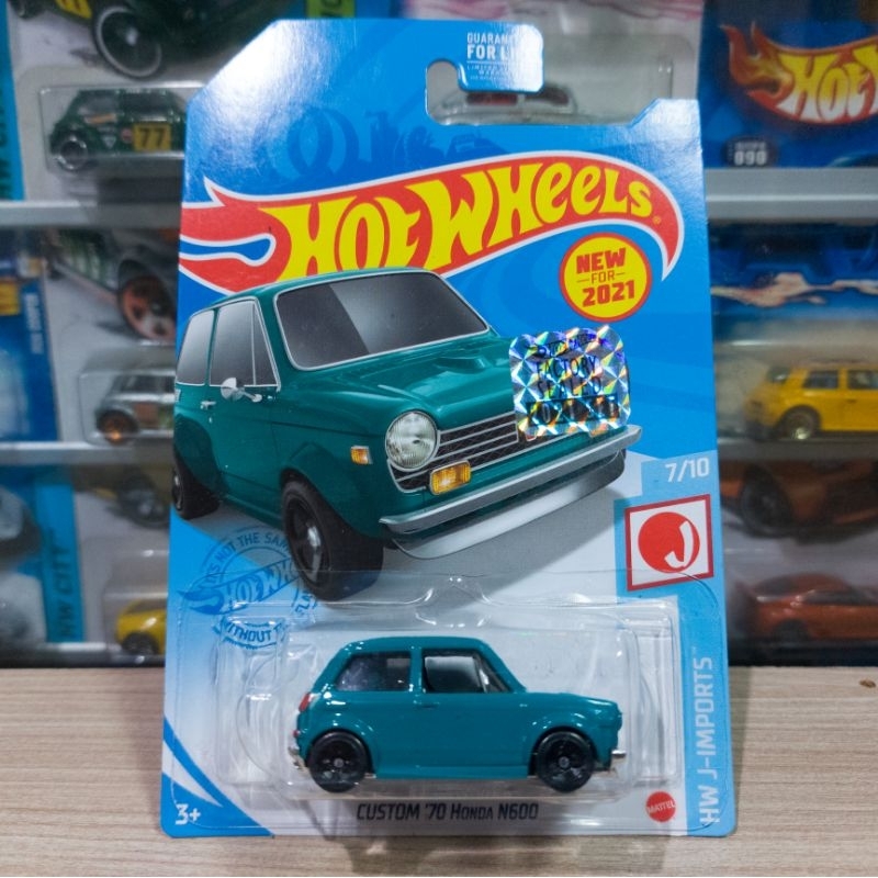 HOT WHEELS CUSTOM 70 HONDA N600 GREEN - FACTORY SEALED