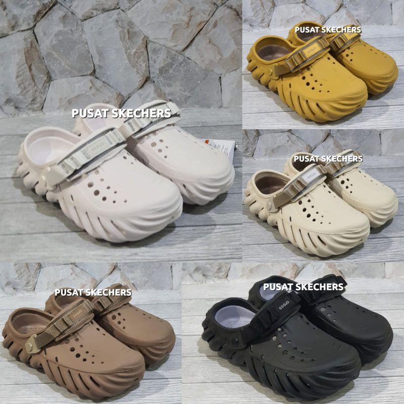 Crocs Echo / Sepatu Sandal Crocs Echo Clog / Sendal Crocs Prial