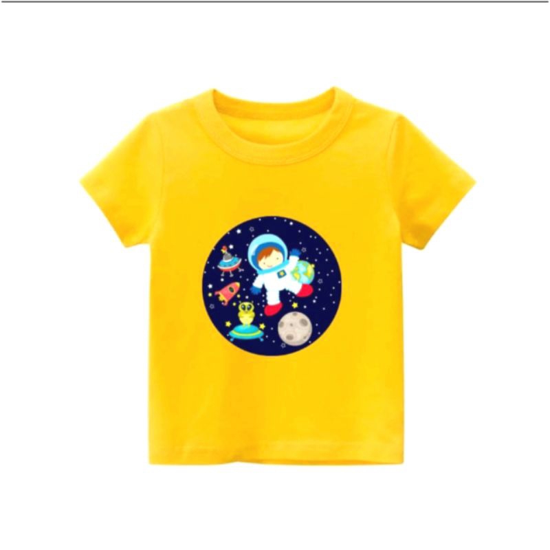 kaos anak laki laki/perempuan motif astronot nasa