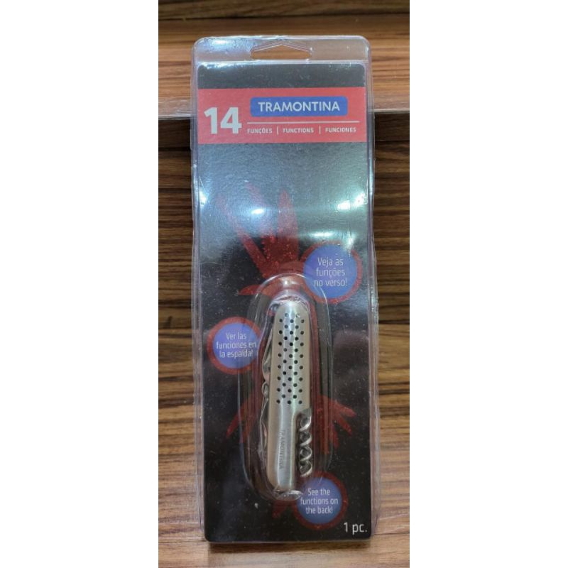 Tramontina Pisau Multi Tools Pisau Lipat Serbaguna Stainless Steel Knife Tramontina 26367/102 dengan
