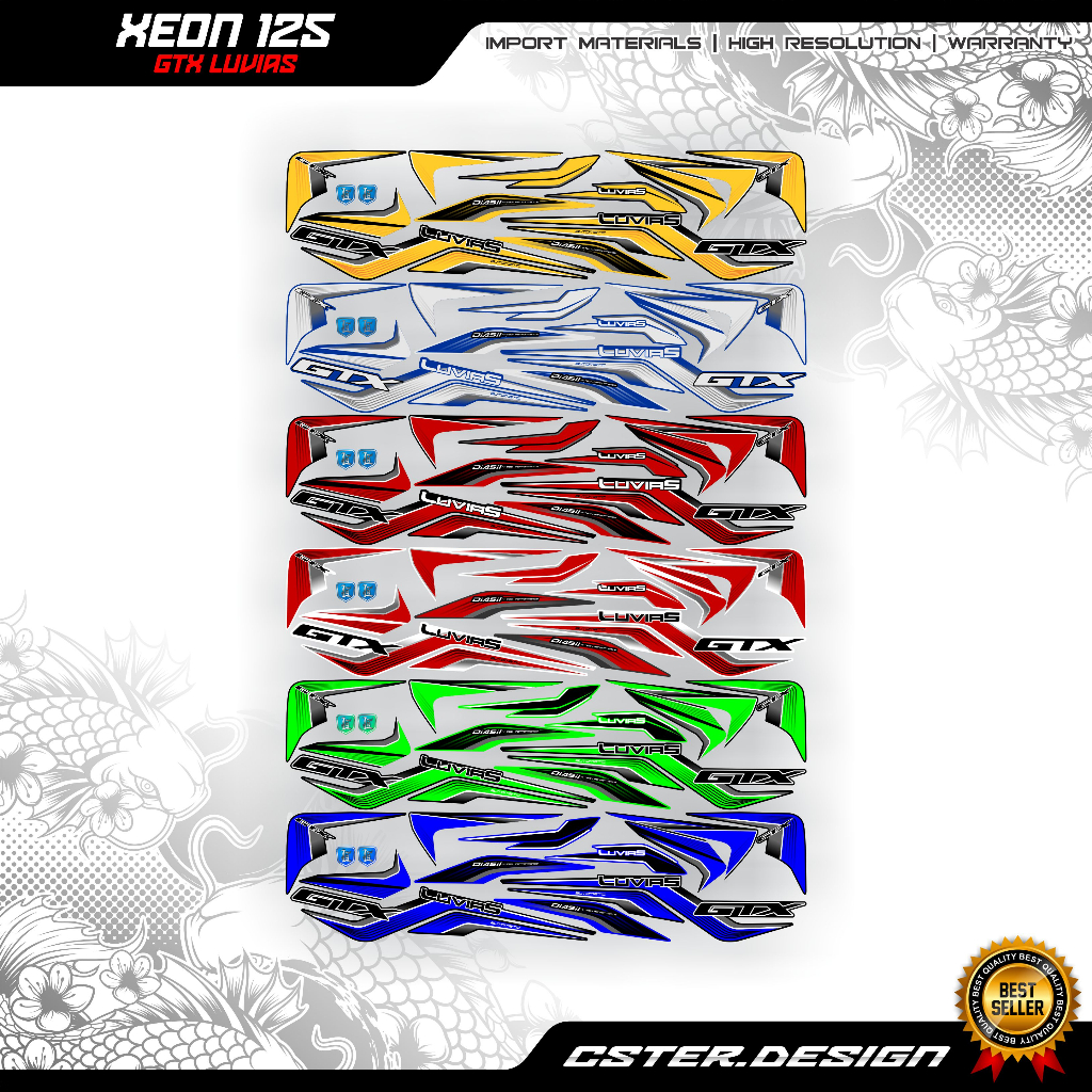 STRIPING YAMAHA XEON gtx luvias mio 125 i mx mxi rr ego lc