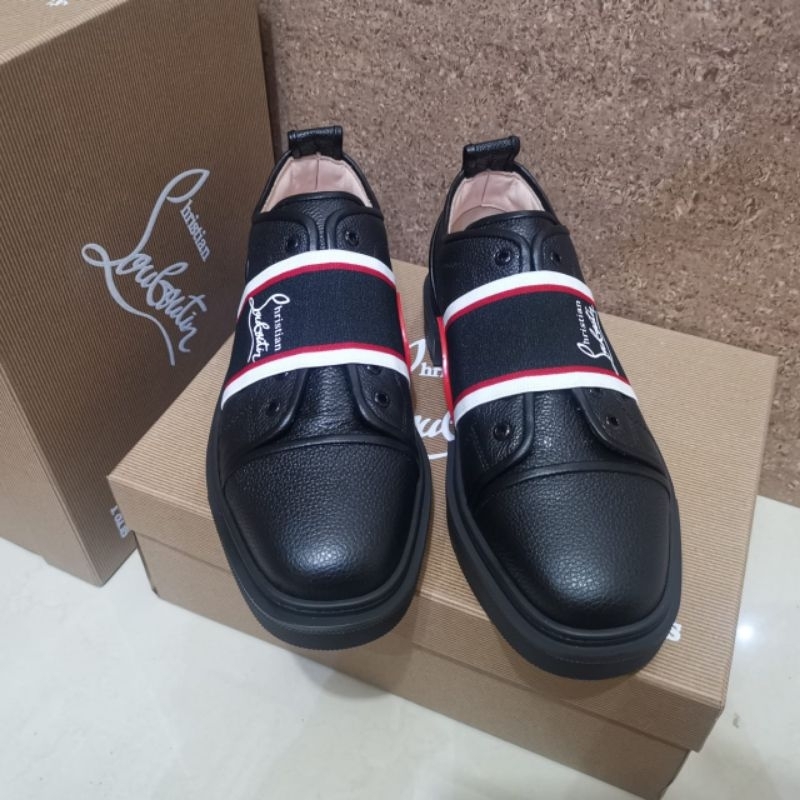 sepatu pria sneaker tapak merah sepatu cowok slip on men shoes mirror vip p1shoes