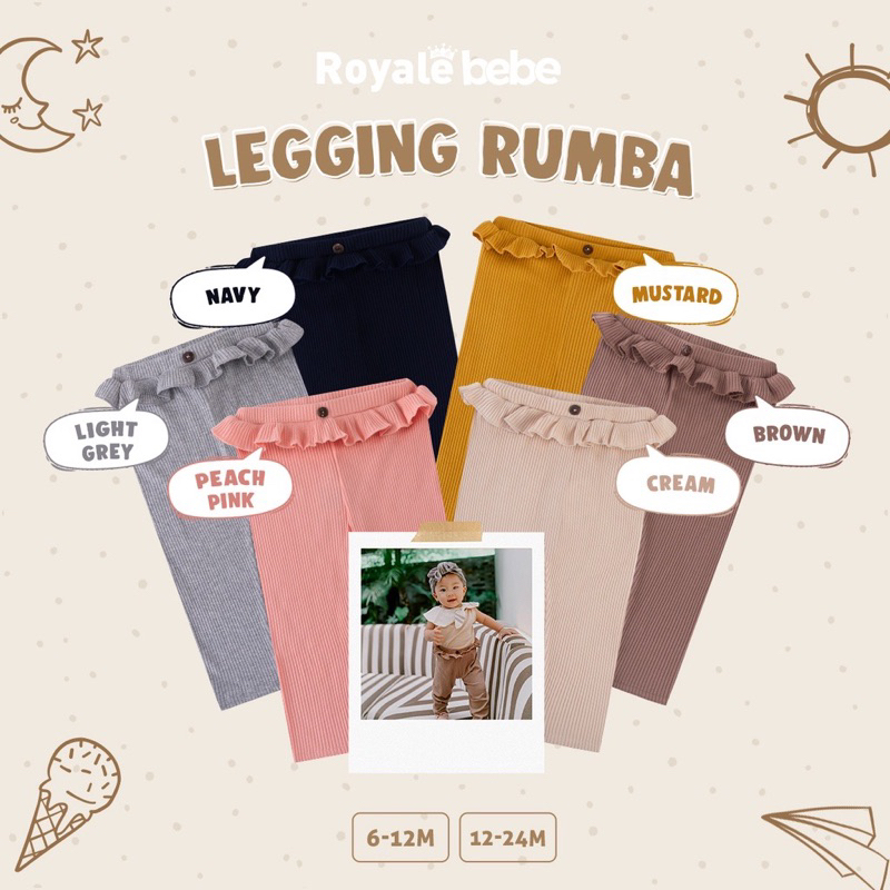 Royale Bebe Rumba Cotton Legging - Legging Bayi