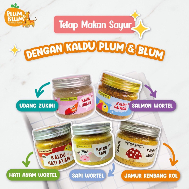 PLUM BLUM KALDU MPASI | PLUMBLUM KALDU BB BOOSTER | KALDU HATI AYAM | KALDU SAPI | KALDU SALMON ANAK