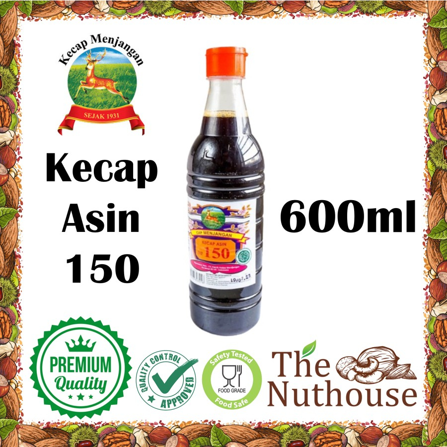 600ml Kecap Asin Cap Menjangan No. 150