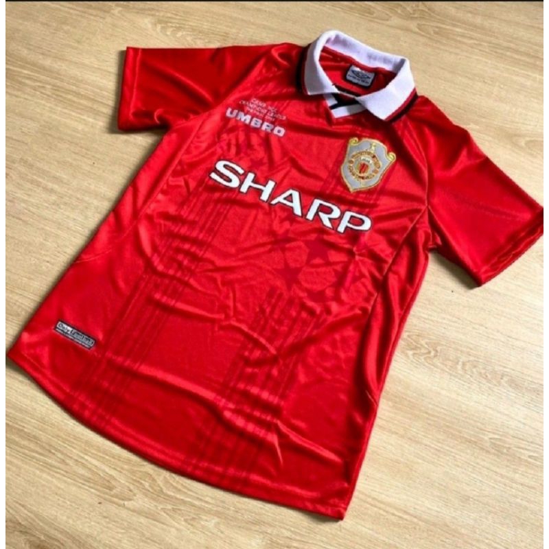 (RETRO) JERSEY MU HOME RETRO FINAL UCL CHAMPIONS MUSIM 1999 2000 BAJU BOLA KLASIK CLASIC GO GRADE OR