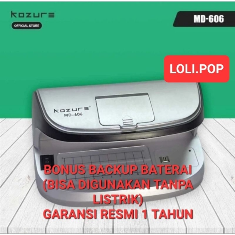 KOZURE MD 606 Money Detector Rupiah Lampu UV Deteksi Uang Palsu MD606