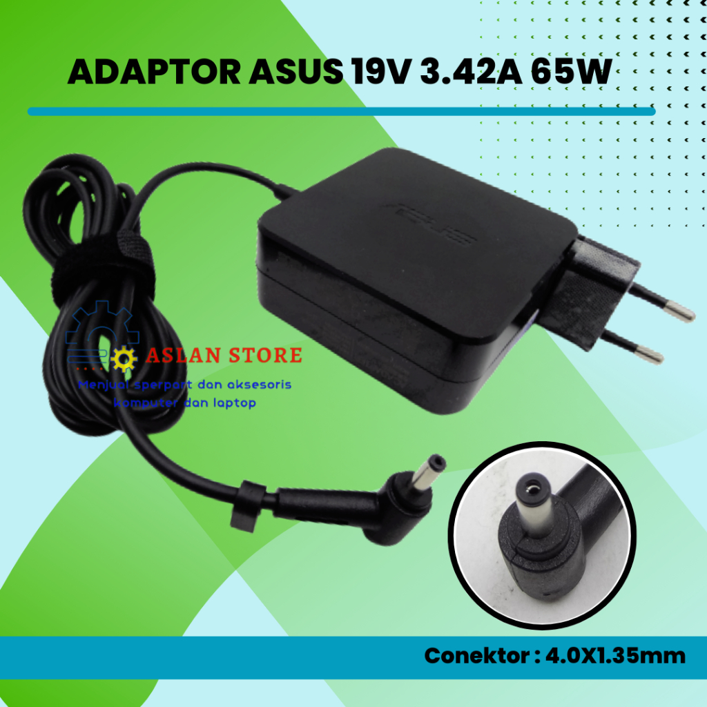 Adapter charger 65W 19V 3.42A Asus Vivobook Balik TP501UB TP501UQ ZenBook UX430U UX430UX A456 A456U A456UR X456U